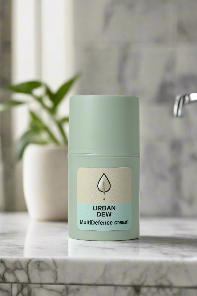 Urban Dew MultiDefence Cream with liposomal vitamin C for urban skin protection