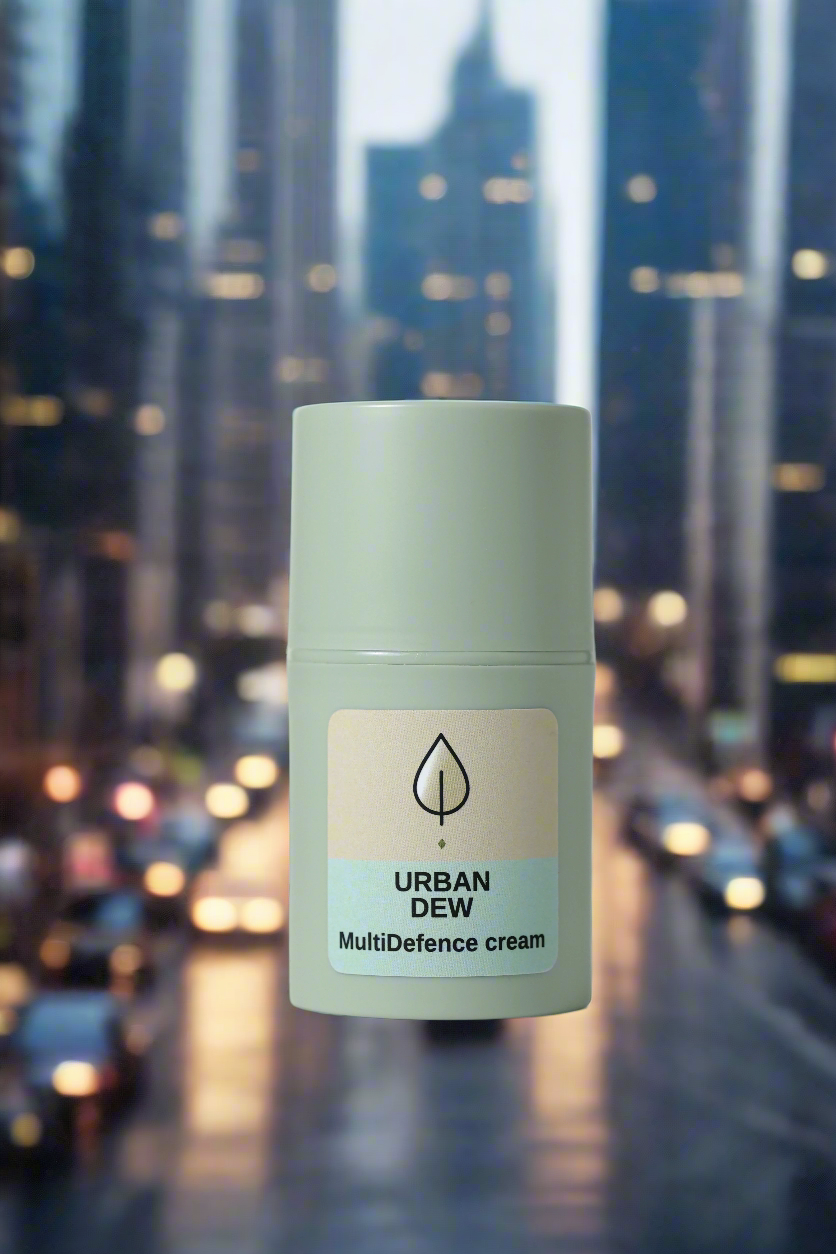 Urban Dew MultiDefence Cream with liposomal vitamin C for urban skin protection